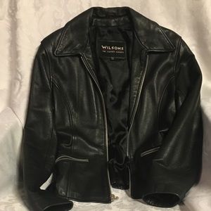 Wilson’s leather jacket, black